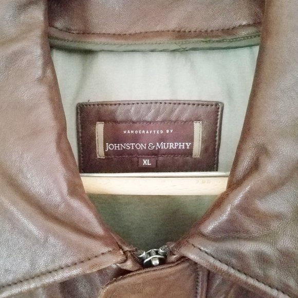 Johnston & Murphy Lambskin Leather Jacket XL - Picture 3 of 9